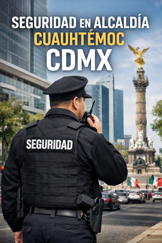 Servicio de seguridad en la alcaldía Cuauhtémoc