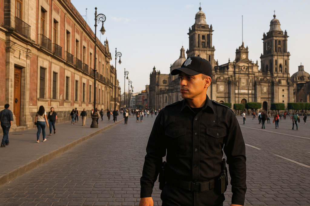 Servicio de seguridad en el Centro Histórico CDMX