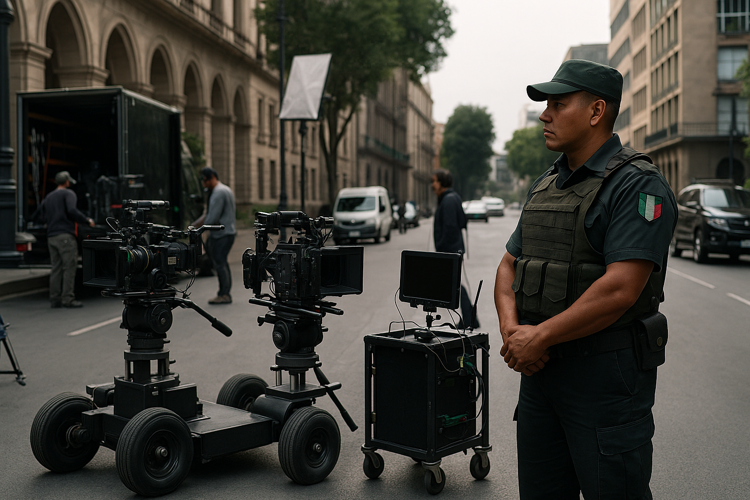 Seguridad para filmaciones en CDMX
