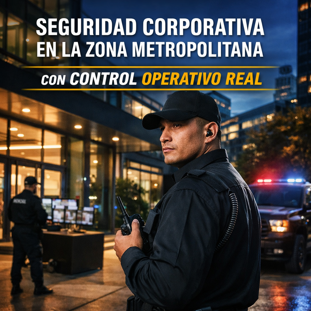 seguridad corporativa en la Zona Metropolitana con control operativo real