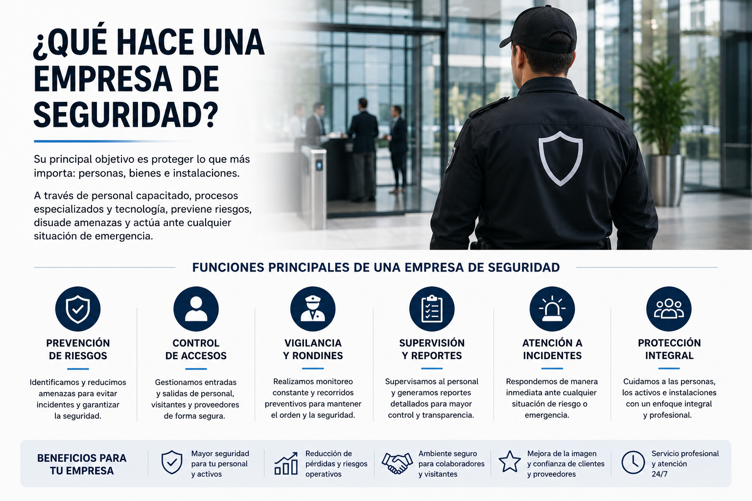 Qué hace una empresa de seguridad privada en CDMX y cuáles son sus funciones
